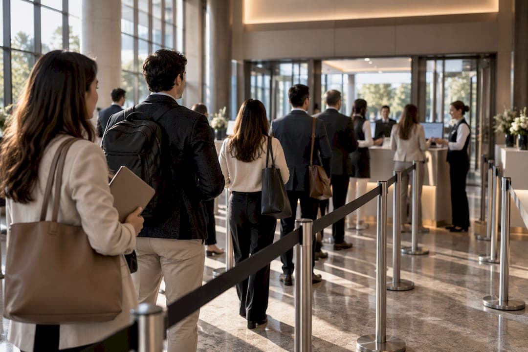 Organizers: Plan for the 51% Peak to Stop Conference Check-In Queues